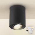 Brilagi - LED RGBW Regulable spot empotrable MIA 1xGU10/4,8W/230V 3000K 100x80 mm negro + mando a distancia