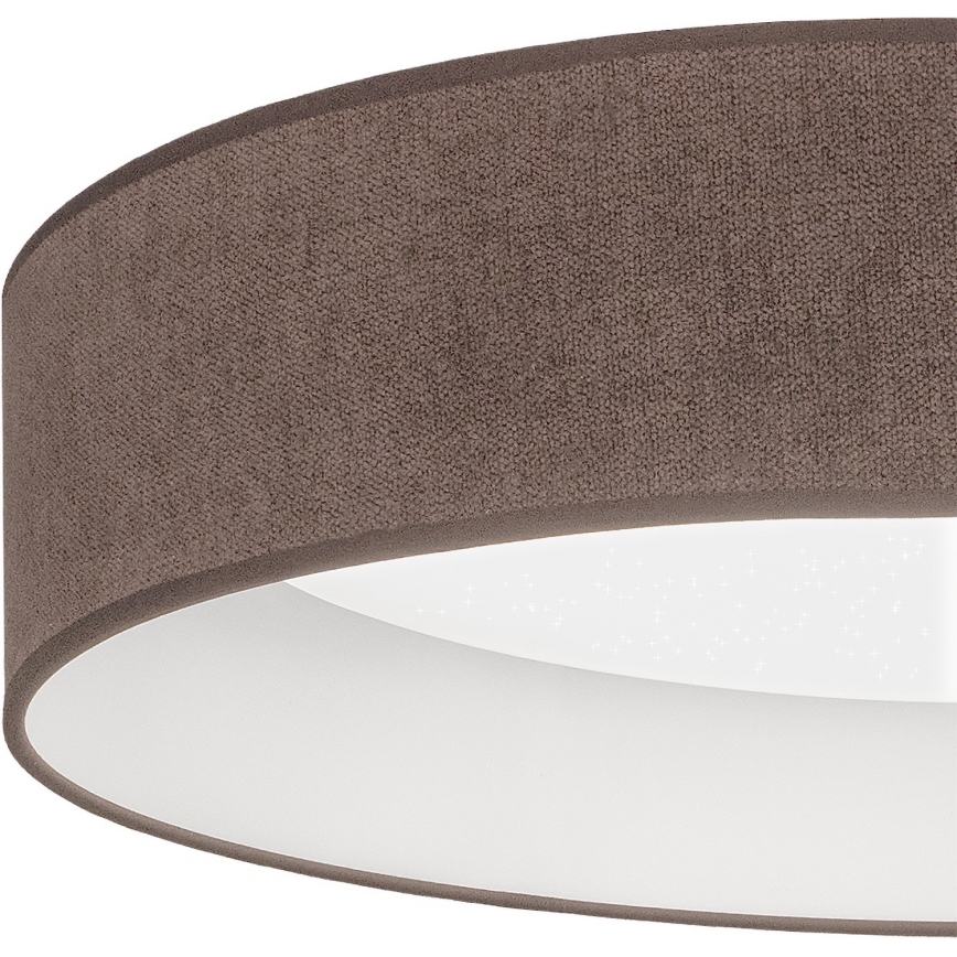 Brilagi - Lámpara de techo LED regulable VELVET SMARTIX STARS LED/24W/230V 3000-6000K Ø 45 cm marrón Wi-Fi Tuya Beacon + mando a distancia