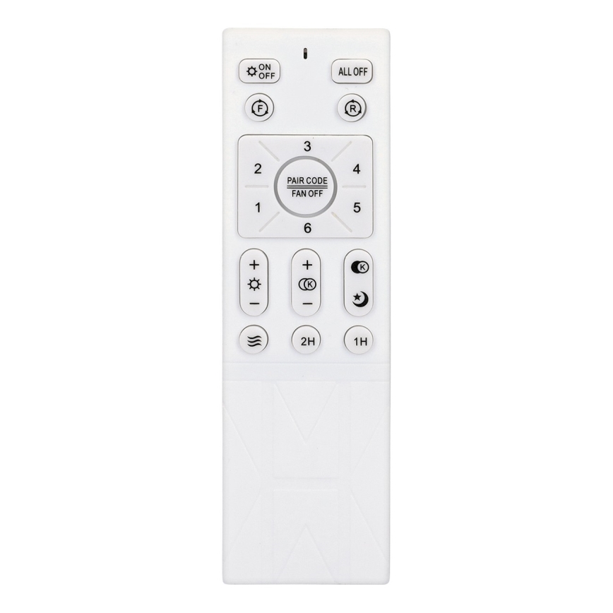 Brilagi - Ventilador de techo LED regulable LED/30W/230V 3000-6500K negro/marrón + mando a distancia
