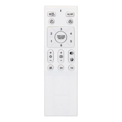 Brilagi - Ventilador de techo LED regulable LED/30W/230V 3000-6500K blanco/marrón + mando a distancia
