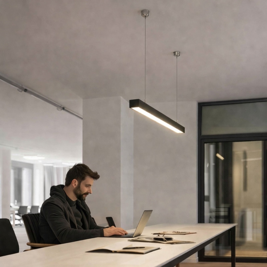 Brilagi - Lámpara colgante LED FULLDAY LED/10/15/20W/230V 2700/4000/6000K 60 cm negra
