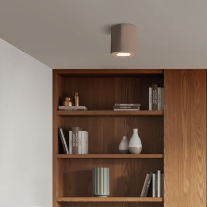 Brilagi - Luminaria LED RGBW regulable para baño MIA 1xGU10/4,8W/230V 3000K 84x80 mm beige IP54 + mando a distancia