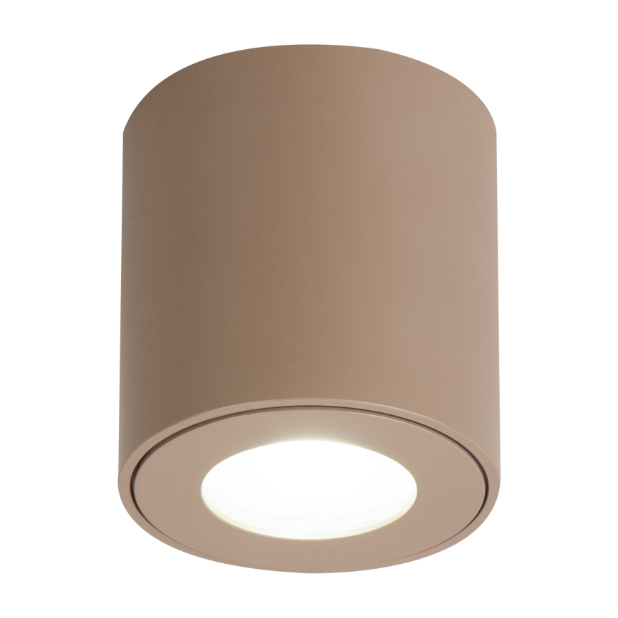 Brilagi - Luminaria LED RGBW regulable para baño MIA 1xGU10/4,8W/230V 3000K 84x80 mm beige IP54 + mando a distancia