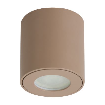 Brilagi - Luminaria LED RGBW regulable para baño MIA 1xGU10/4,8W/230V 3000K 84x80 mm beige IP54 + mando a distancia