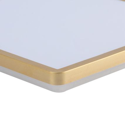Brilagi - Lámpara de techo para baño LED ULTRA SLIM LED/18W/230V 30x30 cm dorada IP54
