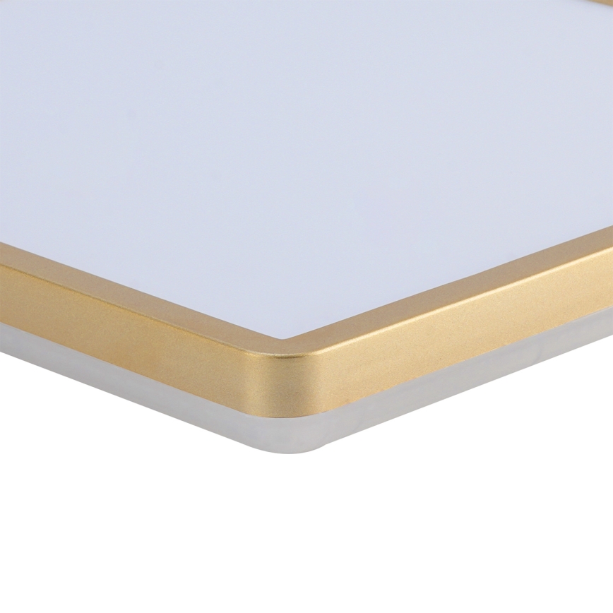 Brilagi - Lámpara de techo para baño LED ULTRA SLIM LED/18W/230V 30x30 cm dorada IP54