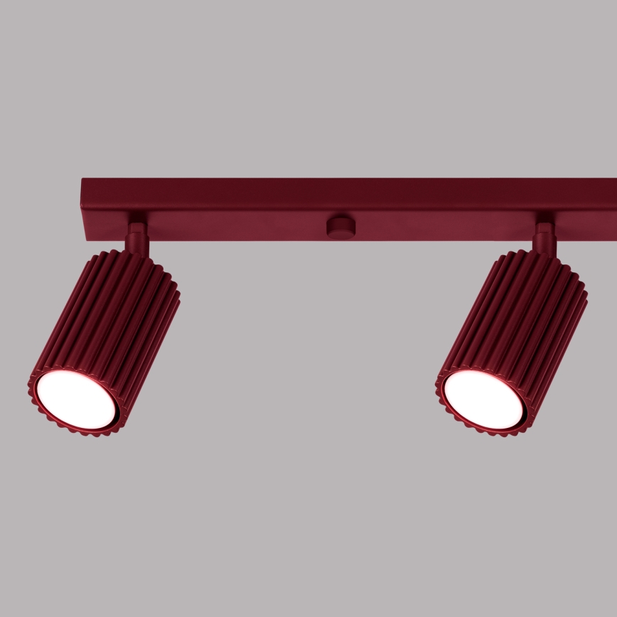 Brilagi - Luminaria de focos LED CRESTO 4xGU10/10W/230V burdeos
