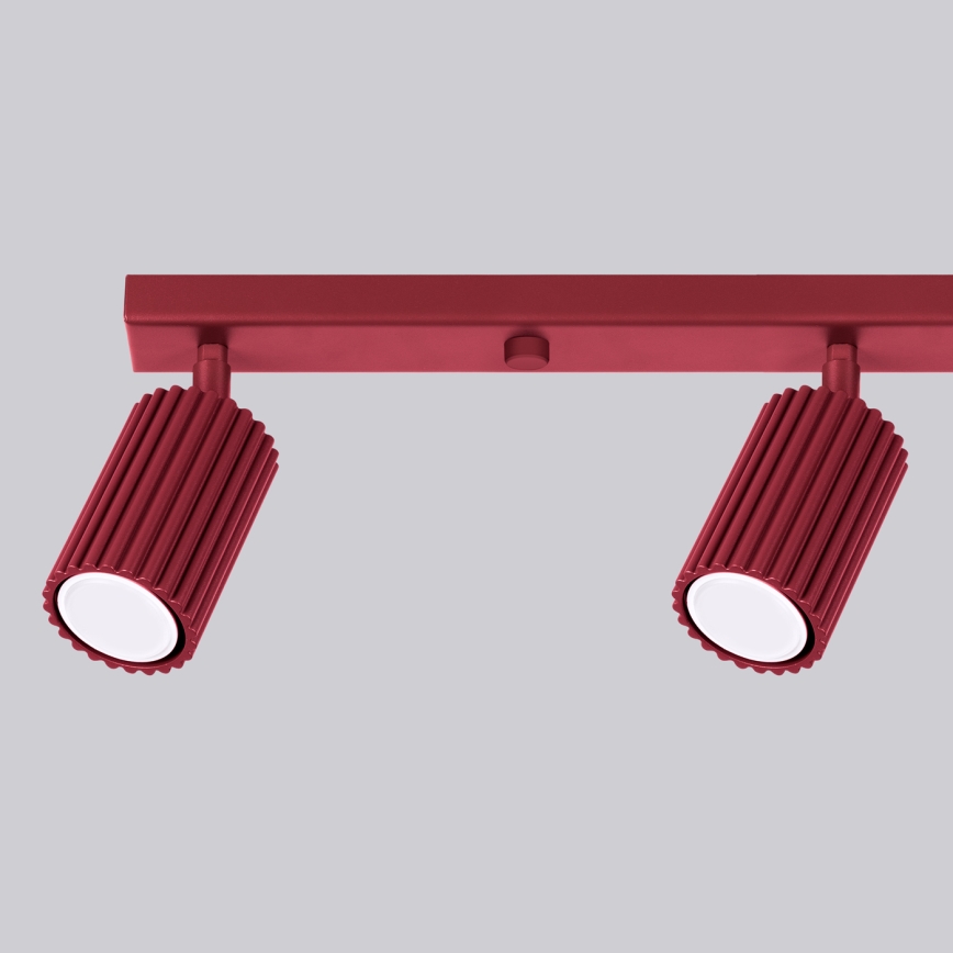 Brilagi - Luminaria de focos LED CRESTO 4xGU10/10W/230V burdeos