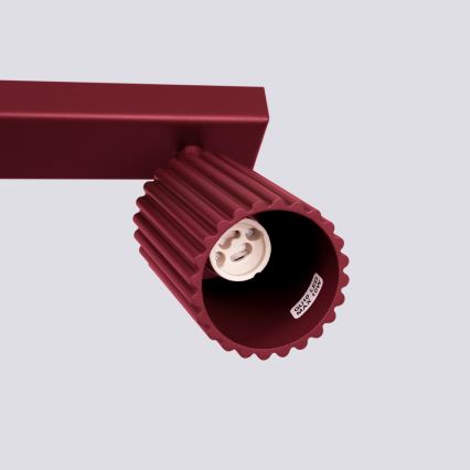 Brilagi - Luminaria de focos LED CRESTO 4xGU10/10W/230V burdeos