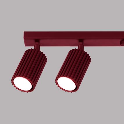 Brilagi - Luminaria de focos LED CRESTO 6xGU10/10W/230V burdeos