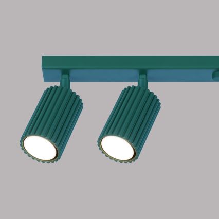 Brilagi - Luminaria de focos LED CRESTO 6xGU10/10W/230V turquesa
