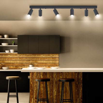 Brilagi - Foco empotrable LED RGBW regulable SELE 6xGU10/6,5W/230V 2700-6500K antracita
