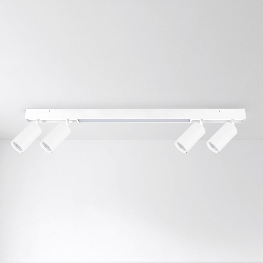 Brilagi - Luminaria de focos LED SELE 4xGU10/30W/230V + LED/20W blanca