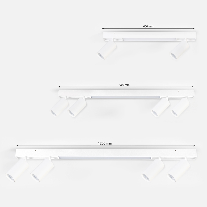 Brilagi - Luminaria de focos LED SELE 4xGU10/30W/230V + LED/20W blanca