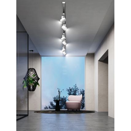 Brilagi - Luminaria de focos para sistema de riel HUSKY 6xGU10/10W/230V blanca