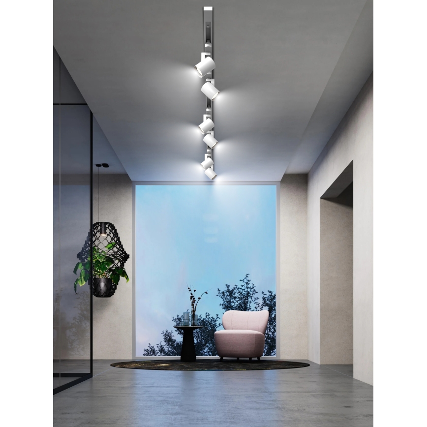 Brilagi - Luminaria de focos para sistema de riel HUSKY 6xGU10/10W/230V blanca