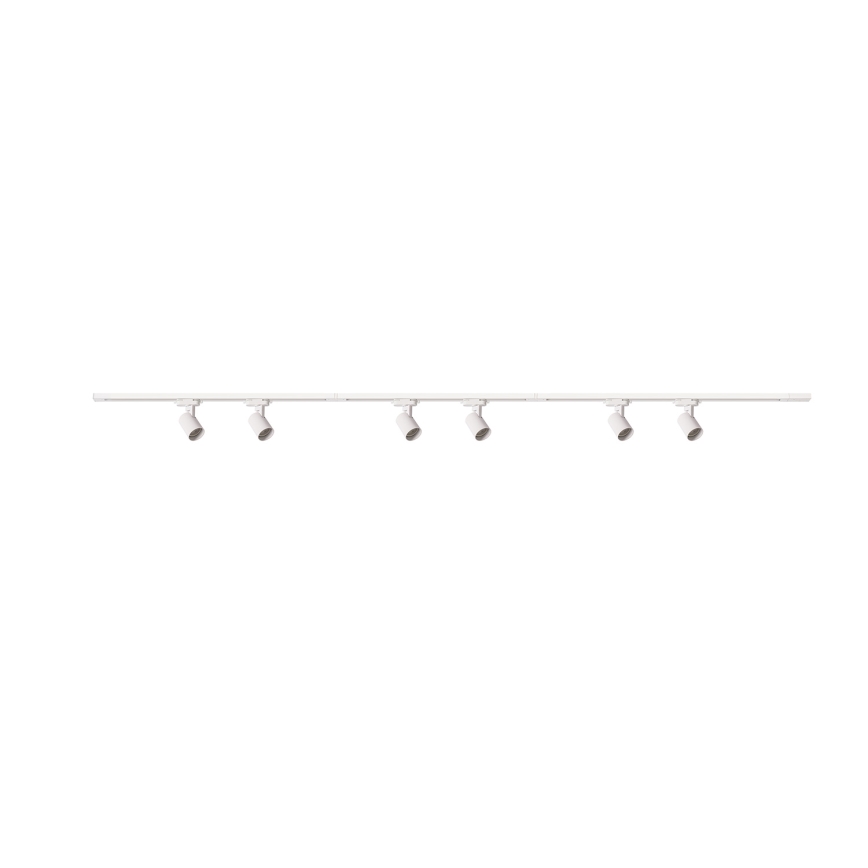 Brilagi - Luminaria de focos para sistema de riel HUSKY 6xGU10/10W/230V blanca