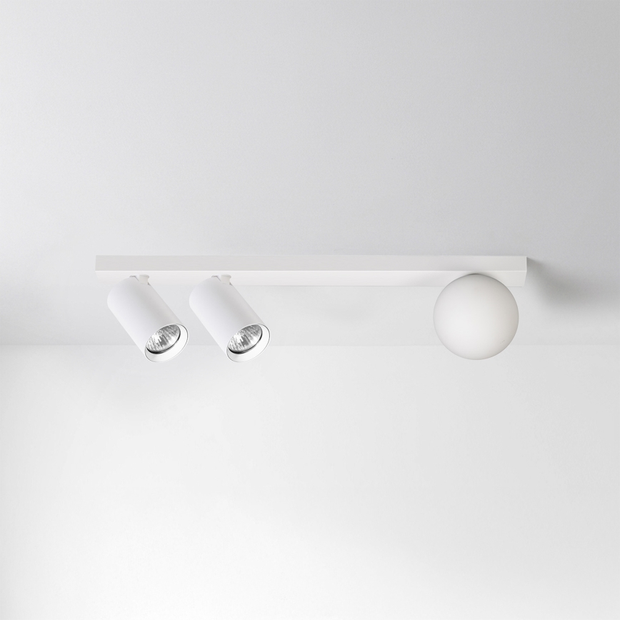 Brilagi - Luminaria de focos SELE BALL 2xGU10/30W/230V + 1xG9/10W blanca