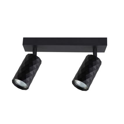 Brilagi - Luminaria de focos SELE DIAMANT 2xGU10/30W/230V negra
