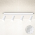Brilagi - Luminaria de focos SELE DIAMANT 4xGU10/30W/230V blanca