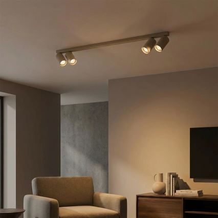 Brilagi - Luminaria de focos SELE LONG 4xGU10/30W/230V beige