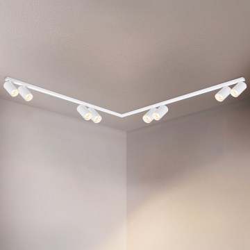 Brilagi - Luminaria de focos SELE LONG 8xGU10/30W/230V blanca