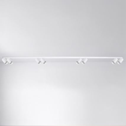 Brilagi - Luminaria de focos SELE LONG 8xGU10/30W/230V blanca