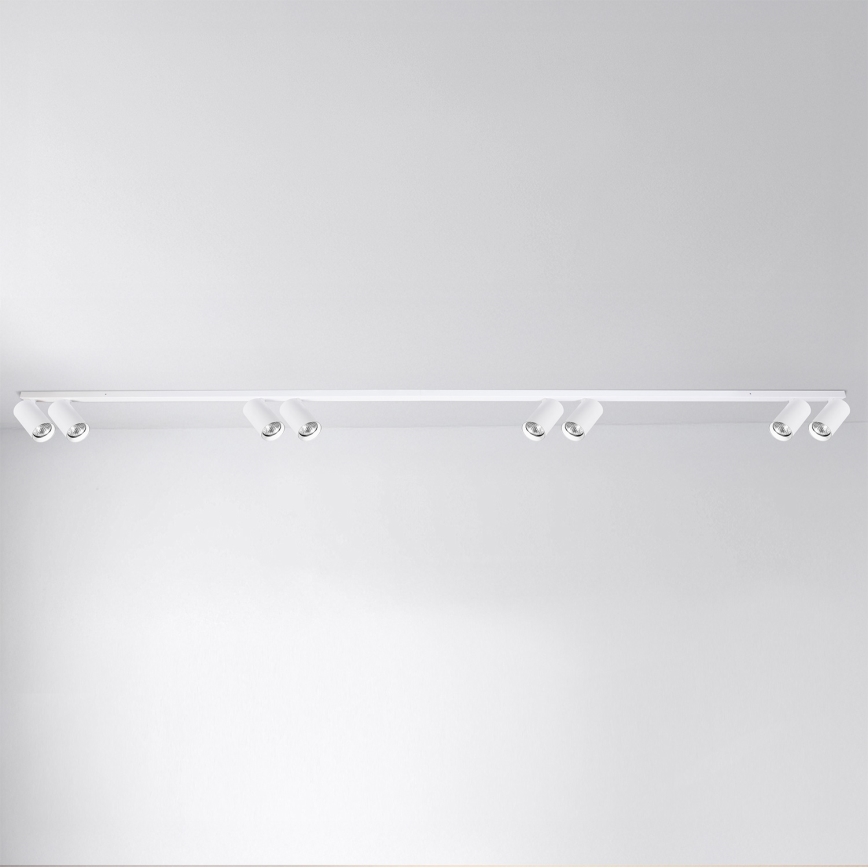 Brilagi - Luminaria de focos SELE LONG 8xGU10/30W/230V blanca