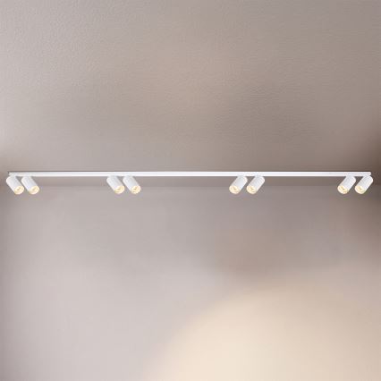 Brilagi - Luminaria de focos SELE LONG 8xGU10/30W/230V blanca