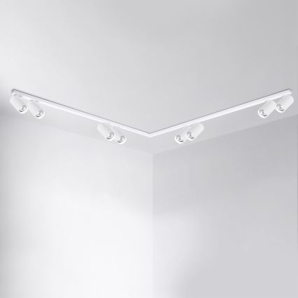 Brilagi - Luminaria de focos SELE LONG 8xGU10/30W/230V blanca