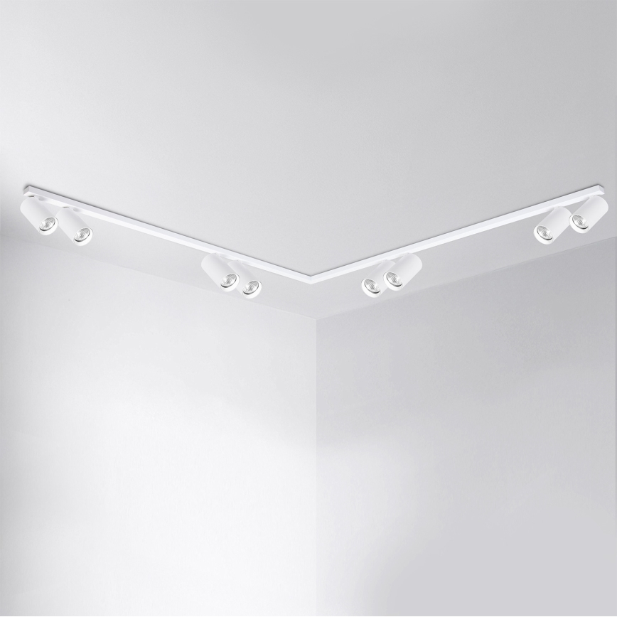 Brilagi - Luminaria de focos SELE LONG 8xGU10/30W/230V blanca