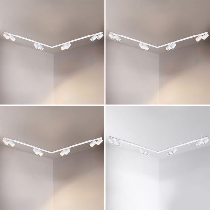 Brilagi - Luminaria de focos SELE LONG 8xGU10/30W/230V blanca
