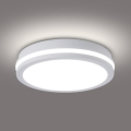 Brilagi - Luminaria de techo exterior LED BENE LED/24W/230V Ø 26 cm blanca IP54