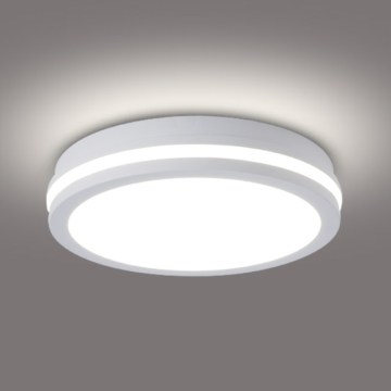 Brilagi - Luminaria de techo exterior LED BENE LED/24W/230V Ø 26 cm blanca IP54
