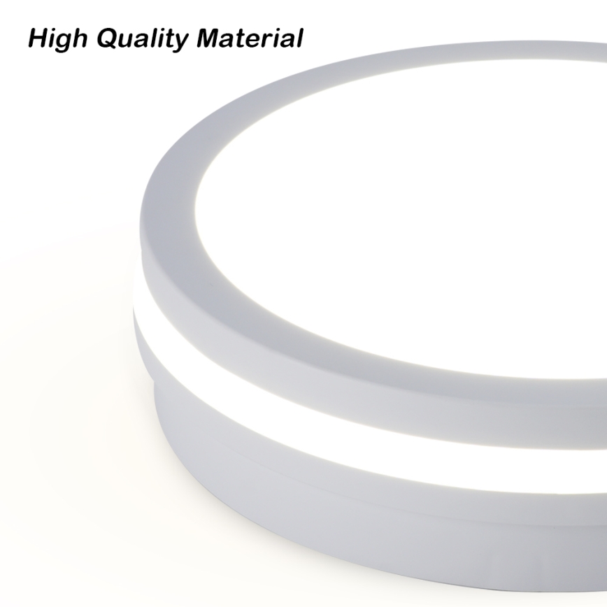 Brilagi - Luminaria de techo exterior LED BENE LED/24W/230V Ø 26 cm blanca IP54
