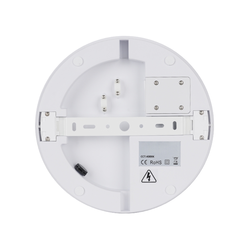 Brilagi - Luminaria de techo exterior LED BENE LED/24W/230V Ø 26 cm blanca IP54