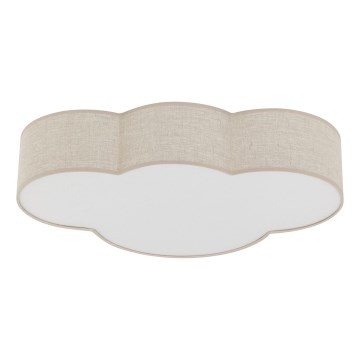Brilagi - Luminaria de techo infantil NIMBUS 4xE27/15W/230V 46x63 cm beige