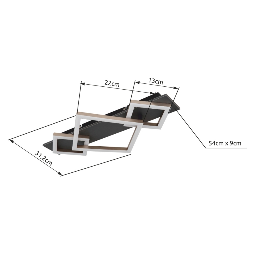 Brilagi - Luminaria de techo LED AXIS LED/24W/230V