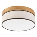 Brilagi - Luminaria de techo LED BELLADONNA LED/20W/230V, diámetro 30 cm, crema/roble