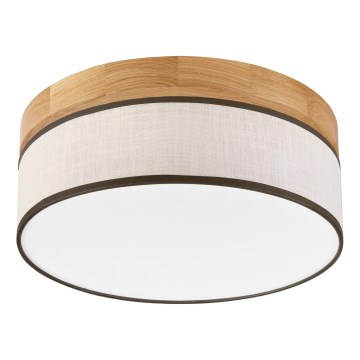 Brilagi - Luminaria de techo LED BELLADONNA LED/20W/230V, diámetro 30 cm, crema/roble