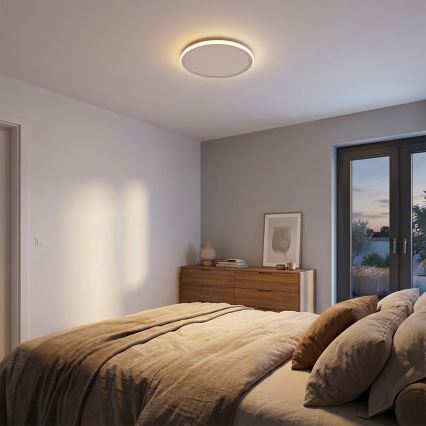 BRILAGI - Luminaria de techo LED CARLOS LED/24W/230V, diámetro 40 cm, blanca