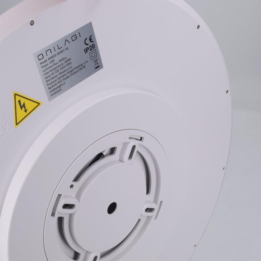 BRILAGI - Luminaria de techo LED CARLOS LED/24W/230V, diámetro 40 cm, blanca