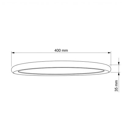BRILAGI - Luminaria de techo LED CARLOS LED/24W/230V, diámetro 40 cm, blanca