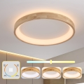 Brilagi - Luminaria de techo LED FALCON WOOD LED/60W/230V 3000/4000/6000K Ø 80 cm acabado en madera