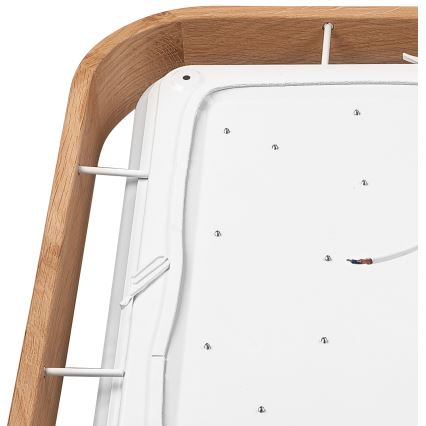 BRILAGI - Lámpara de techo LED regulable MANAROLA CUBIC LED/24W/230V 45x45 cm 3000-6500K roble + mando a distancia