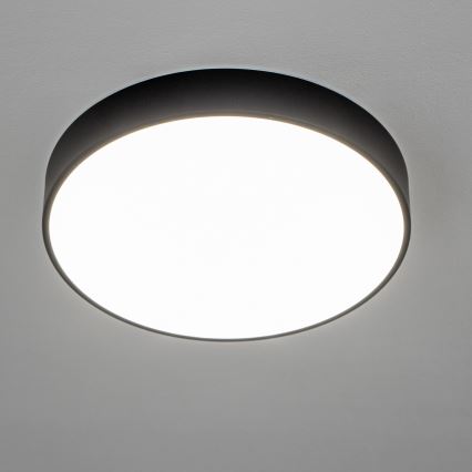 Brilagi - Plafón LED para baño POOL LED/36W/230V 3000/4000/5500K Ø 40 cm IP54 negro