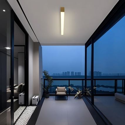 Brilagi - Lámpara LED de techo para baño SLEEKLINE LED/40W/230V 3000/4500/6000K dorada IP44
