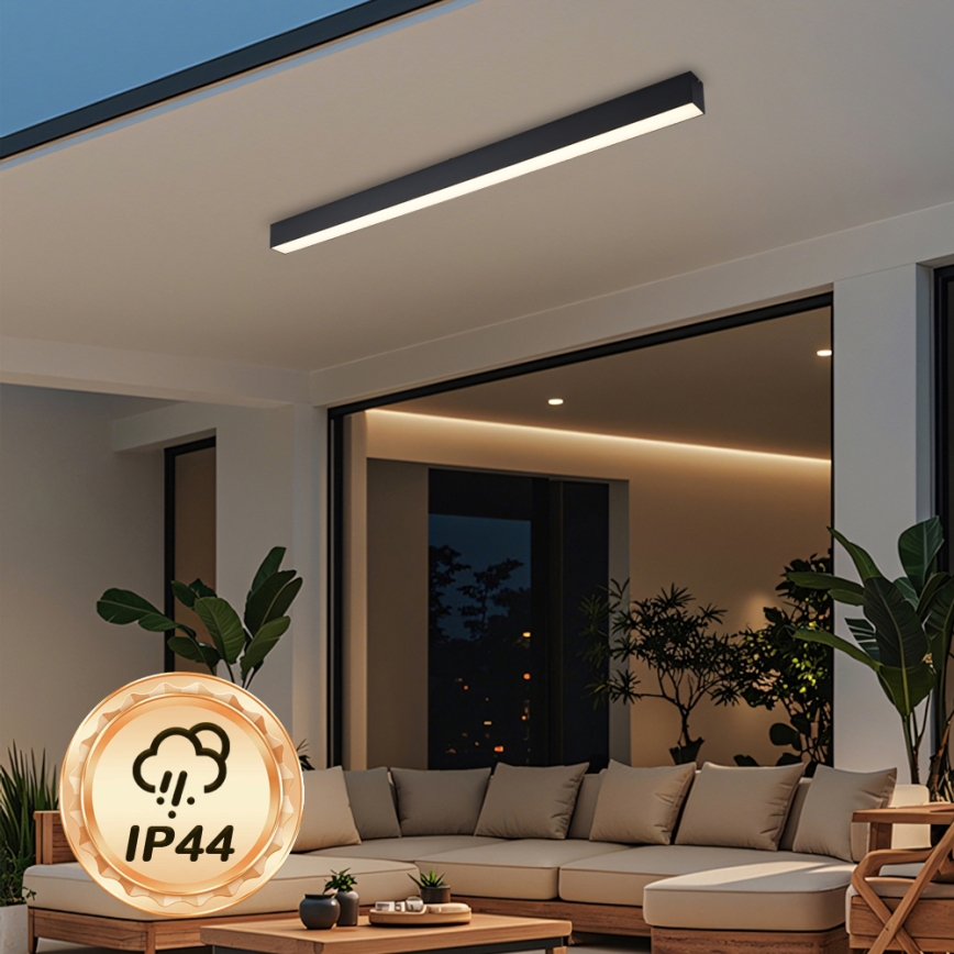 Brilagi - Plafón LED para baño SLEEKLINE LED/40W/230V 3000/4500/6000K negro IP44