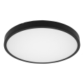 Brilagi - Luminaria de techo LED para baño ZENNA LED/18W/230V Ø 29,5 cm IP44 negra