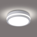 Brilagi - Luminaria de techo LED para exteriores BENE LED/18W/230V diámetro 21,5 cm blanca IP54